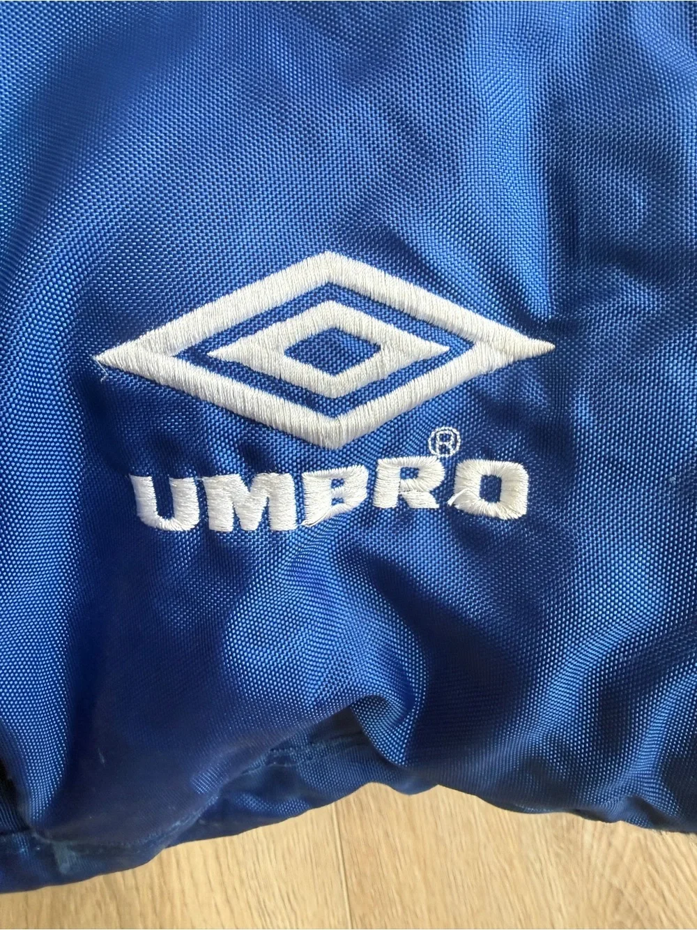 Umbro Blue Soccer Duffle Bag Large Sports Gym Travel Equipment Bag School Work